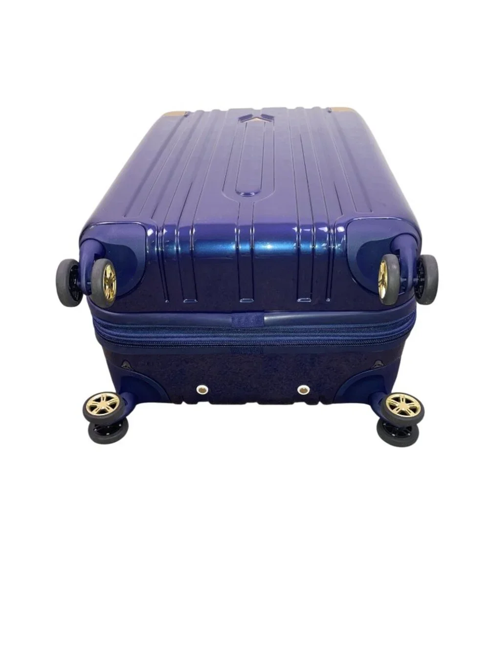 Triforce Navy Blue Telescopic Handle Build-in Scale Allure Collection Luggage